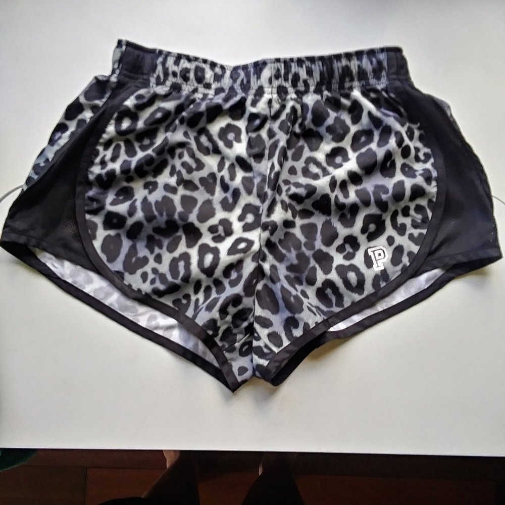 PINK Victoria's Secret Leopard Print Athletic Shorts Small